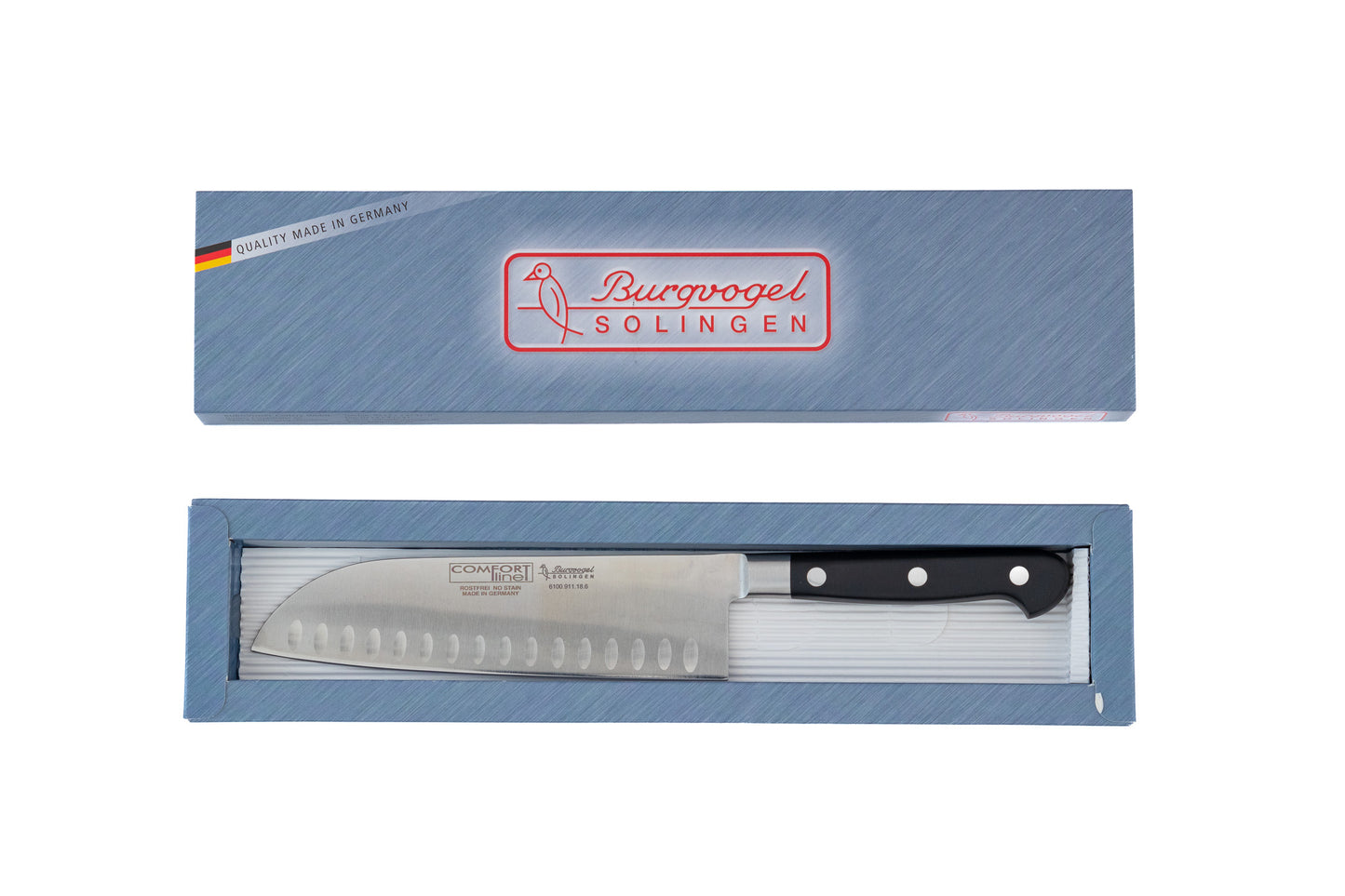 Santoku Kuleslipt Comfort Line 18 cm-Burgvogel-Kvasse Kniver