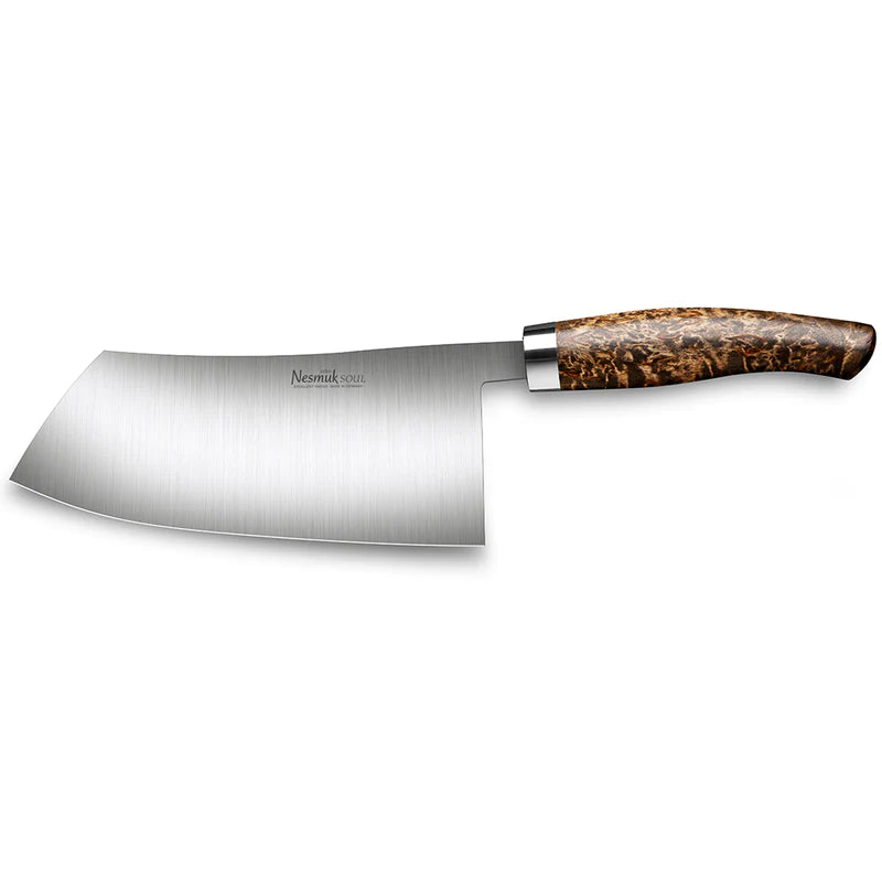 Kinesisk kokkekniv Soul 180 mm-Nesmuk-Karelsk Masurbjørk-Kvasse Kniver