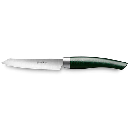 Grønnsakskniv Soul 90 mm-Nesmuk-Micarta Grønn-Kvasse Kniver