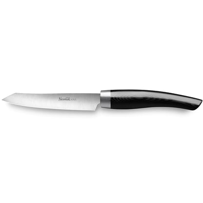 Grønnsakskniv Soul 90 mm-Nesmuk-Micarta Sort-Kvasse Kniver