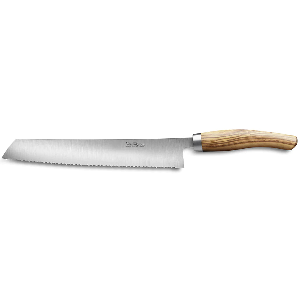 Brødkniv Soul 270 mm-Nesmuk-Oliventre-Kvasse Kniver