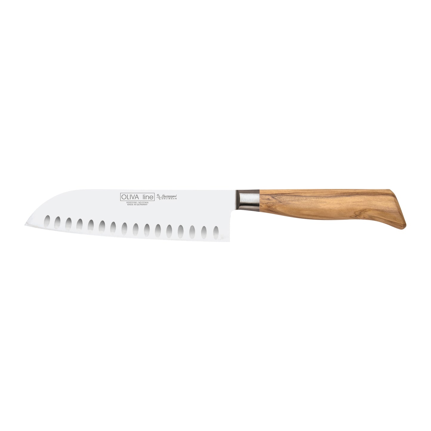 Santoku Kuleslipt Oliva Line 18 cm-Burgvogel-Kvasse Kniver