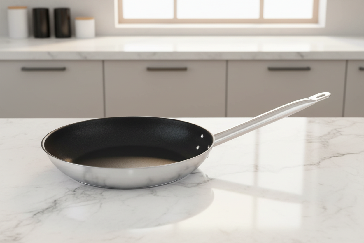 Pan in modern kitchen