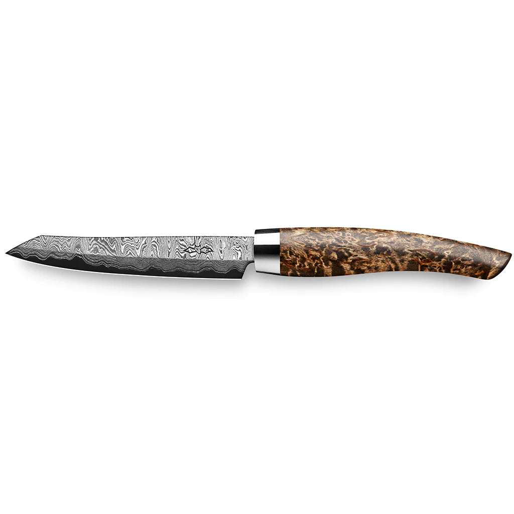 Grønnsakskniv C150 90 mm-Nesmuk-Karelsk Masurbjørk-Kvasse Kniver