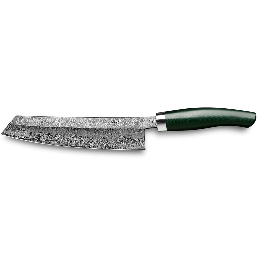 Kokkekniv C100 180 mm-Nesmuk-Micarta Grønn-Kvasse Kniver