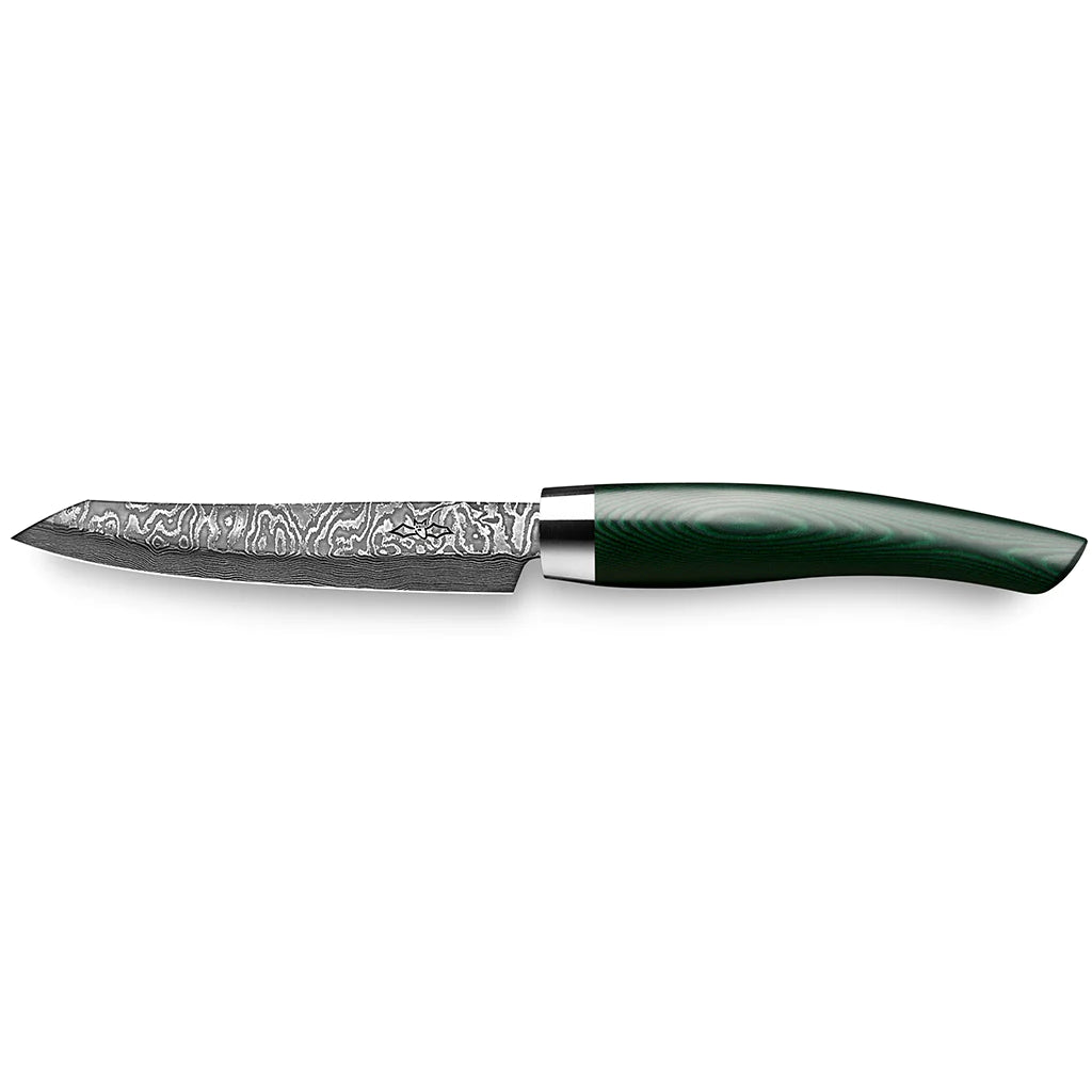 Grønnsakskniv C100 90 mm-Nesmuk-Micarta Grønn-Kvasse Kniver