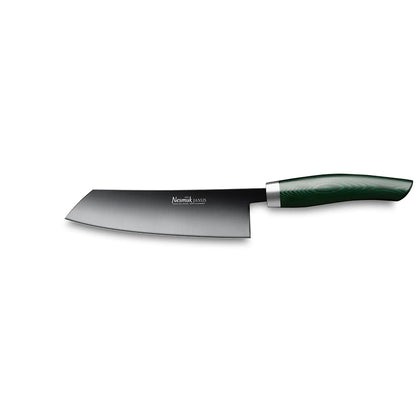 Kokkekniv Janus 140 mm-Nesmuk-Micarta Grønn-Kvasse Kniver