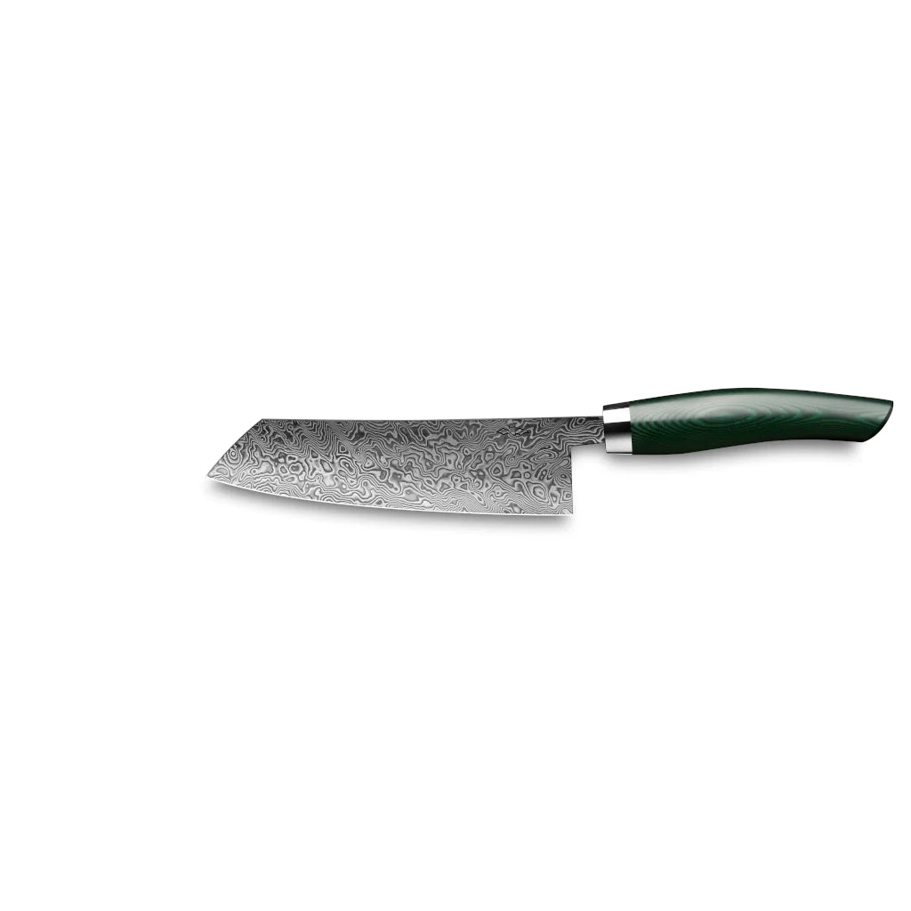 Kokkekniv C90 140 mm-Nesmuk-Micarta Grønn-Kvasse Kniver