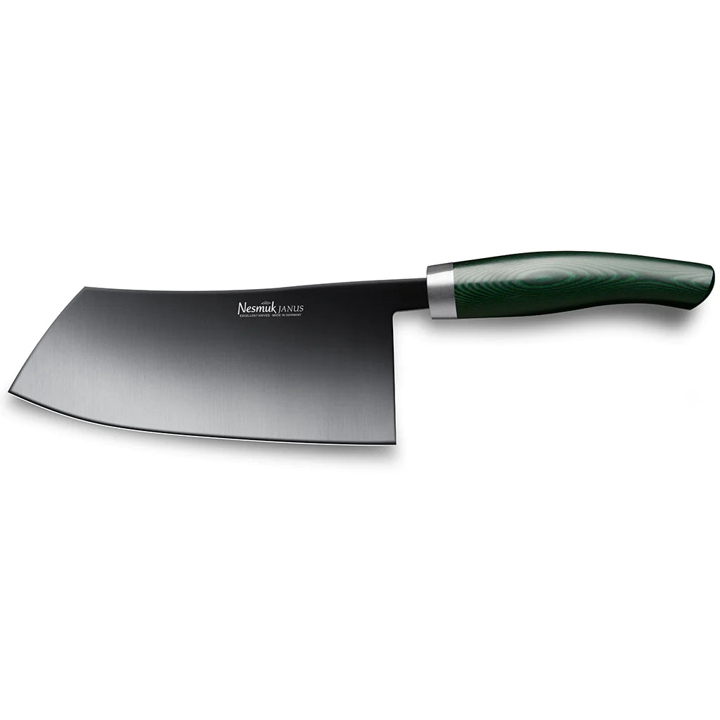 Kinesisk kokkekniv Janus 180 mm-Nesmuk-Micarta Grønn-Kvasse Kniver