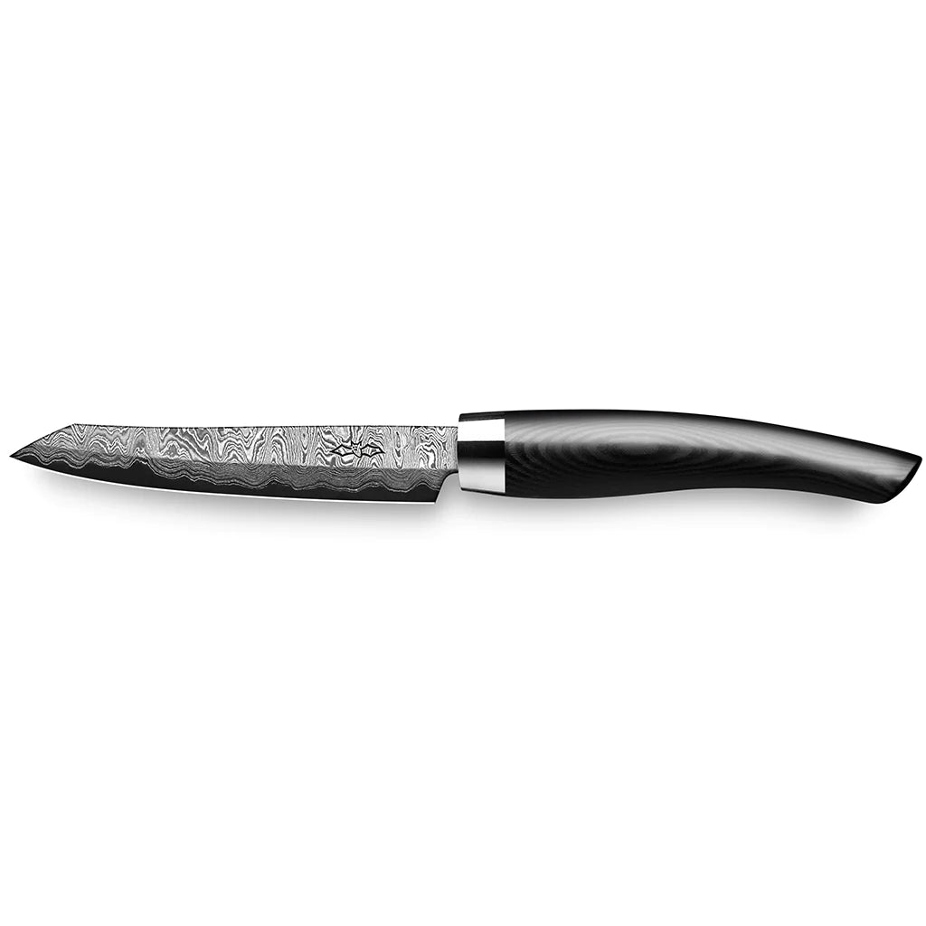 Grønnsakskniv C150 90 mm-Nesmuk-Micarta Sort-Kvasse Kniver