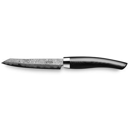 Grønnsakskniv C150 90 mm-Nesmuk-Micarta Sort-Kvasse Kniver