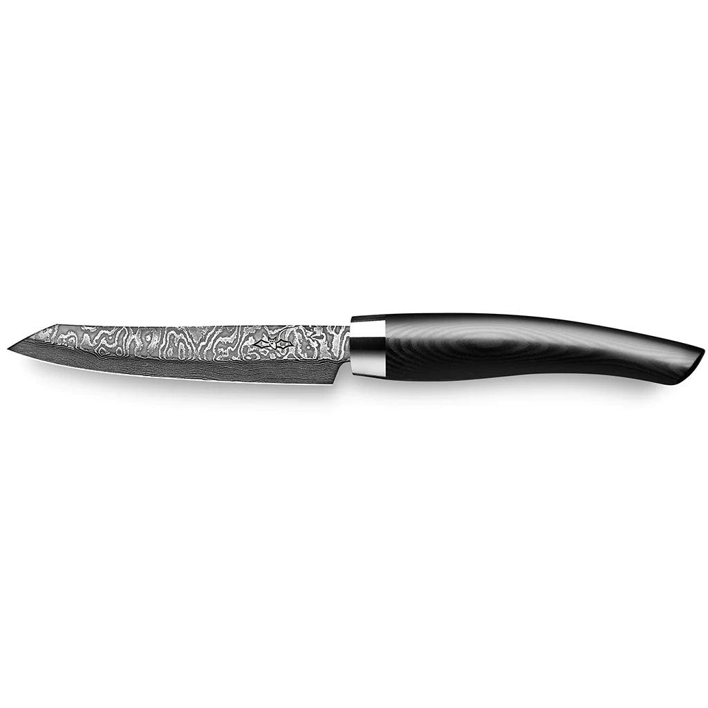 Grønnsakskniv C100 90 mm-Nesmuk-Micarta Sort-Kvasse Kniver