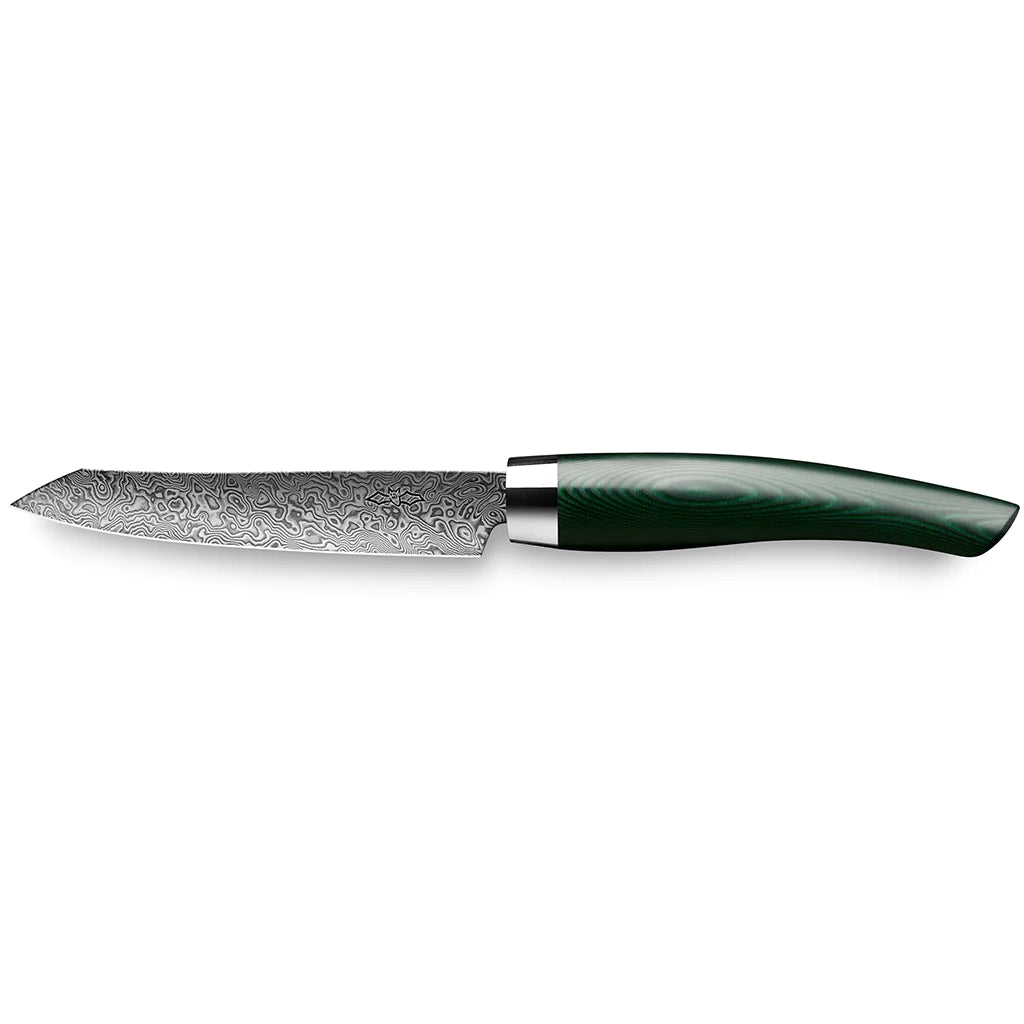 Grønnsakskniv C90 90 mm-Nesmuk-Micarta Grønn-Kvasse Kniver